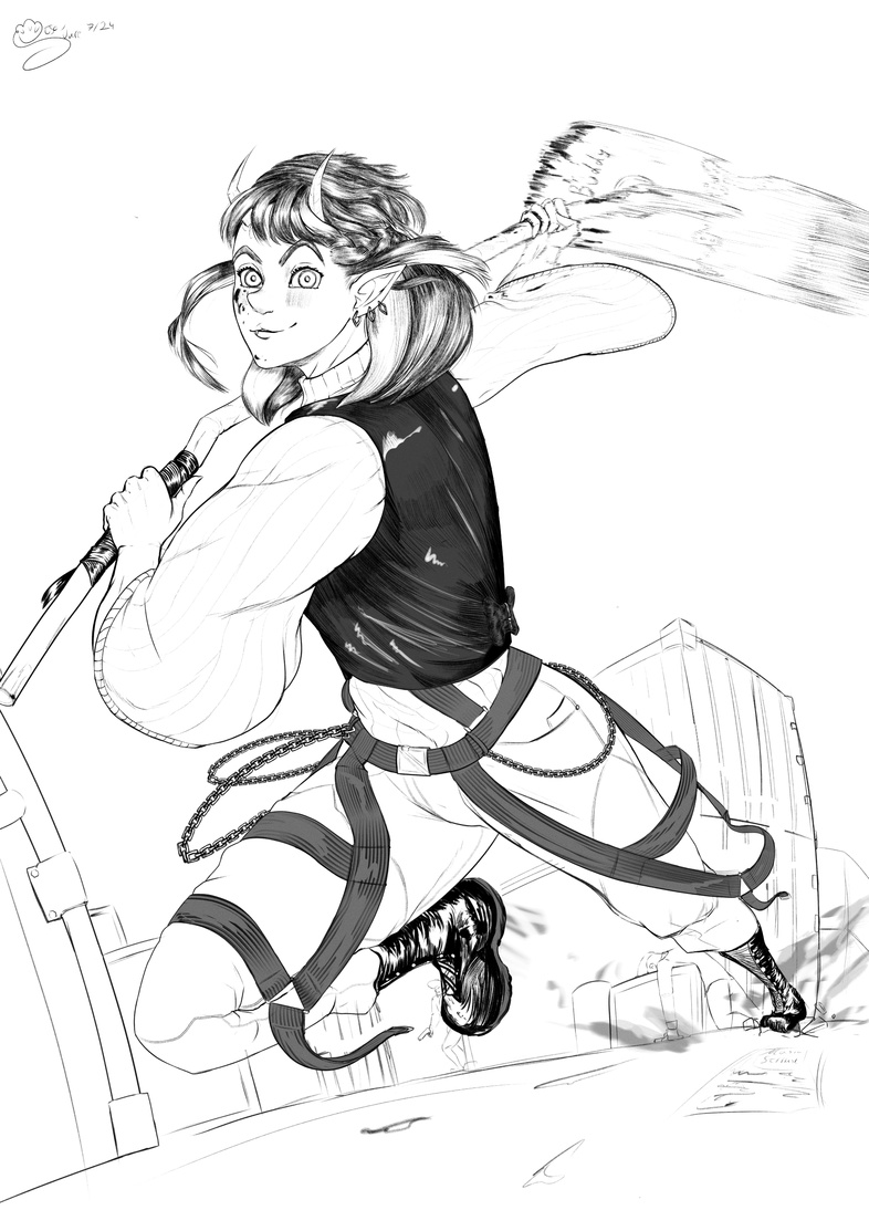 Serene - Full Body Lineart Serene - Full Body Lineart